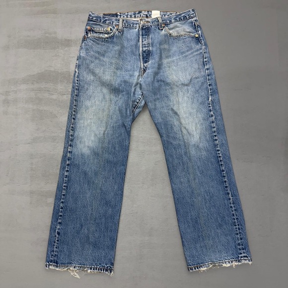 Levi's Other - Vintage Levi's 501xx Original Fit Jeans Blue Distressed Denim 36 x 28